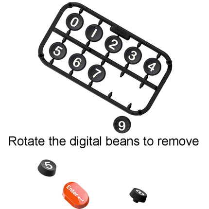 bbdd Keyboard Modeling Moving Number Plate Car Temporary Parking License Card