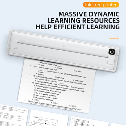 Small A4 Home Office Portable Inkless Printing Thermal Paper, 200pcs Thermal Paper