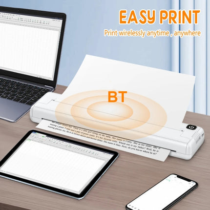 Small A4 Home Office Portable Inkless Printing Thermal Paper, 200pcs Thermal Paper