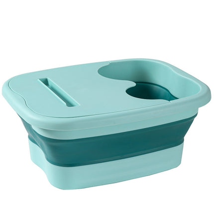 15L Foldable Foot Bath Bucket Foot Massage Wash Basin, Without Lid Gray, Without Lid Pink, Without Lid Green, With Lid Pink, With Lid Green