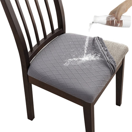 Diamond Plaid Jacquard Chair Cushion Cover Hotel Restaurant Dining Table Chair Cover