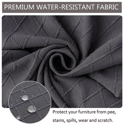 Diamond Plaid Jacquard Chair Cushion Cover Hotel Restaurant Dining Table Chair Cover