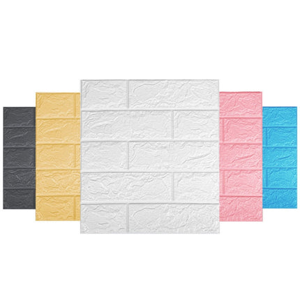 35x38.5cm 3D Self-Stick Wallpaper Soft Wrapping Waterproof Wall Sticker, 3mm Thickness, 5mm Thickness