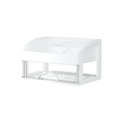 Desktop Drawer Organizer Multi-Layer Cosmetic Jewelry Box Stationery Multi-Functional Organizer, 5 Layer White Drawer (White), 5 Layer Black Drawer (White), 5 Layer Black Drawer (Pink), 4 Layer White Drawer (White), 4 Layer Black Drawer (White)        ...