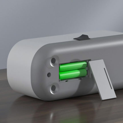 Limpiador ultrasónico multifuncional para limpiar joyas, gafas, lentes, batería seca, gris, modelo de batería seca, recargable con luz violeta