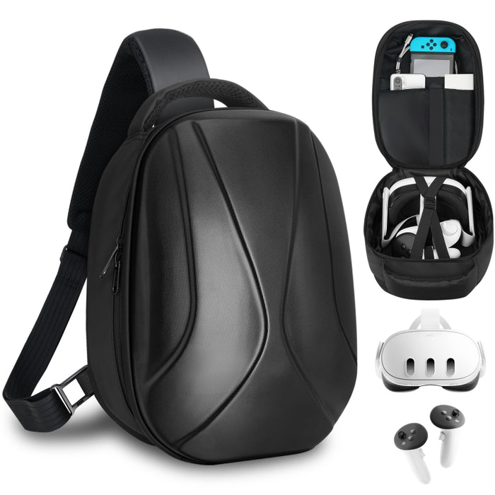 Für Meta Quest 3 Hartschalenkoffer Erweiterbare Kapazität Schulterrucksack