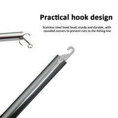 Aluminum Alloy Decoupler T-Shaped Fish Hook Remover Sea Fishing Equipment 24 X 7.5cm, Blue, Red, Gray, Blue+ Spring Rope, Red+ Spring Rope, Gray+Spring Rope