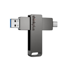 Lenovo Thinkplus MU110 USB3.2+Type-C Dual Interface Rotation Flash Drive, 32GB, 64GB, 128GB, 256GB, 512GB