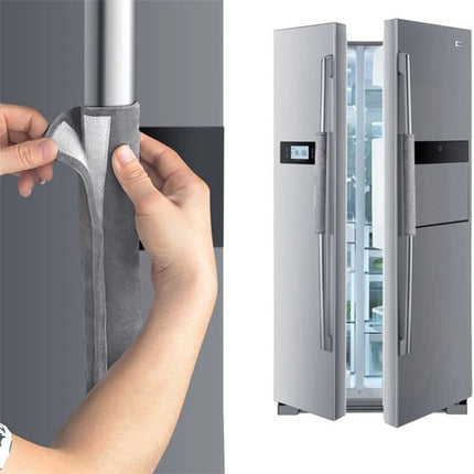 1pair Refrigerator Handle Anti-slip Cover Microwave Oven Oil-proof Handle Cover