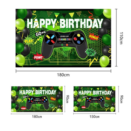 180x110cm Game Console Theme Birthday Background Birthday Party Decoration Banner