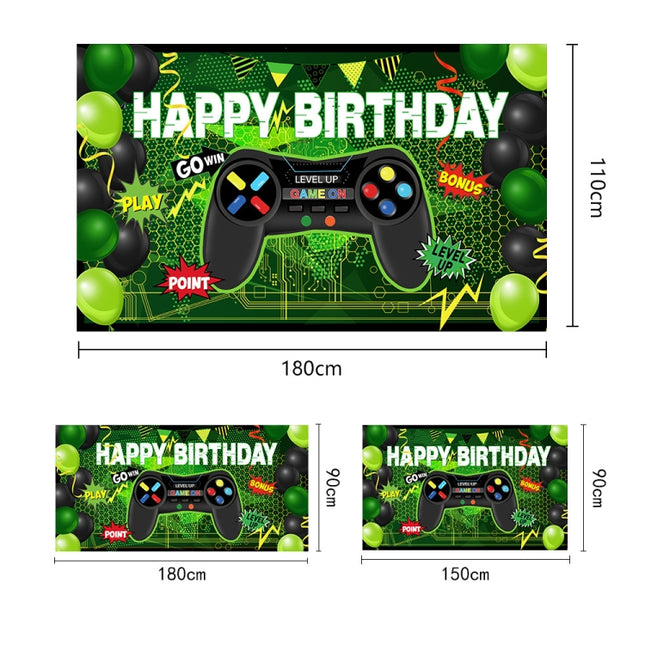 180x110cm Game Console Theme Birthday Background Birthday Party Decoration Banner