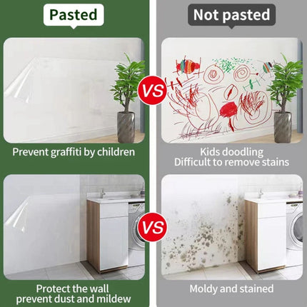 Latex Paint Wall Decoration Static Stickers Children Room Home Self-adhesive Wall Stickers Static Wall Protection Film, 45cmx5m