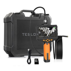 Teslong NTS300 5.5mm-1M Dual Lens Waterproof 5 Inch HD Industrial Borescope Auto Repair Tools