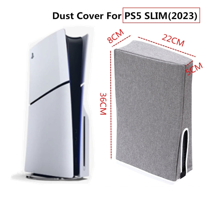 For PS5 Slim Disc & Digital Host Dust Cover Protective  Case, Vertical Gray, Vertical Black, Horizontal Gray, Horizontal Black