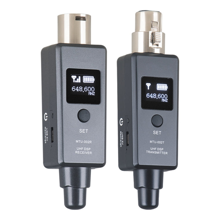 MTU-002 Microphone Wireless System UHF DSP Transmitter & Receiver Mic/Line Two Modes