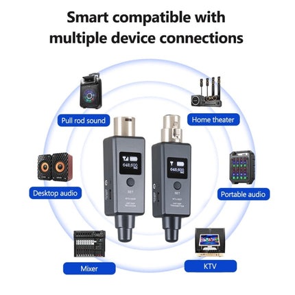 Sistema inalámbrico de micrófono MTU-002 Transmisor y receptor DSP UHF Micrófono/Línea Dos modos