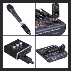 MTU-002 Microphone Wireless System UHF DSP Transmitter & Receiver Mic/Line Two Modes