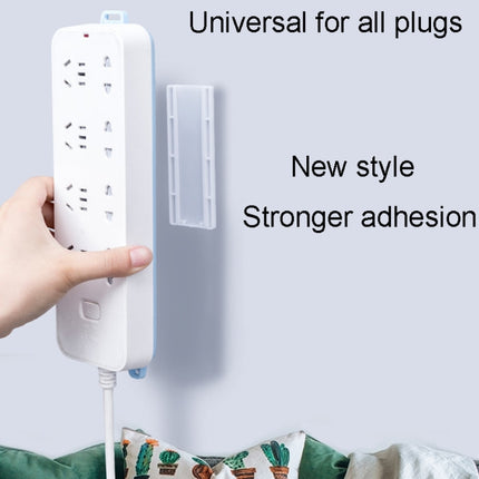 Non-Marking Self-Adhesive Plug Holder No Hole Wall Mounted Cable Organizer For Home Use