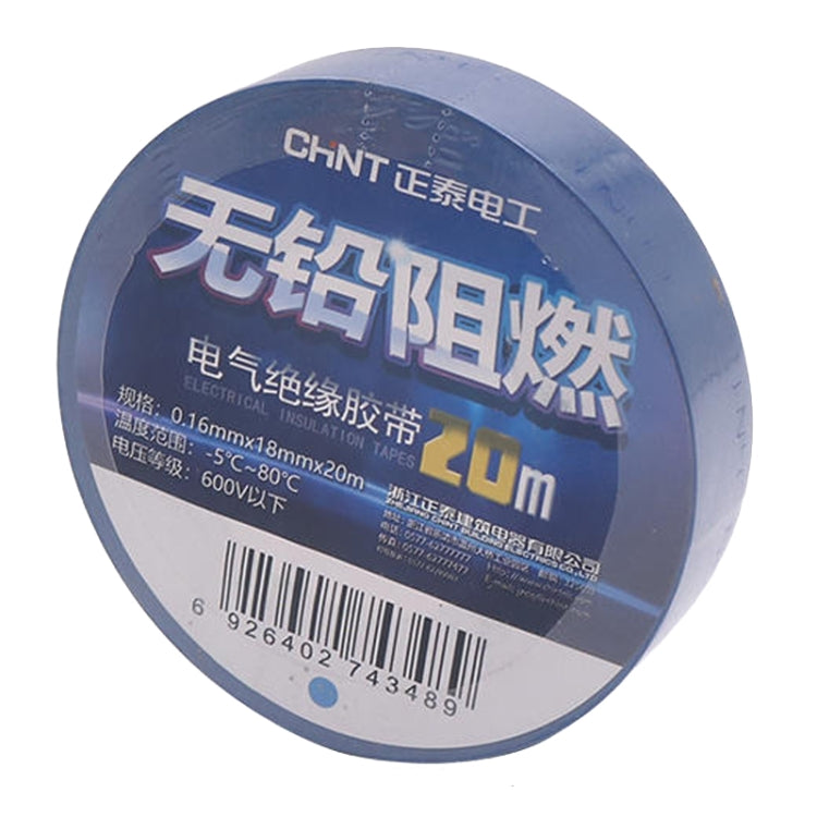 CHINT Electrical Tape Waterproof PVC Wire Insulation Tapes, 10m Blue, 20m Blue, 20m Black, 20m White