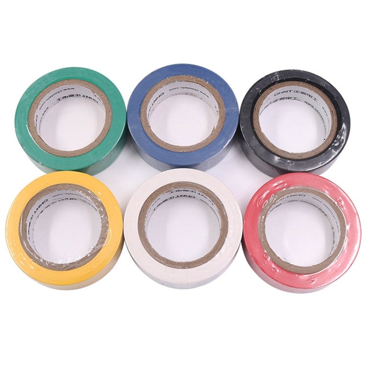 CHINT Electrical Tape Waterproof PVC Wire Insulation Tapes, 10m Blue, 20m Blue, 20m Black, 20m White