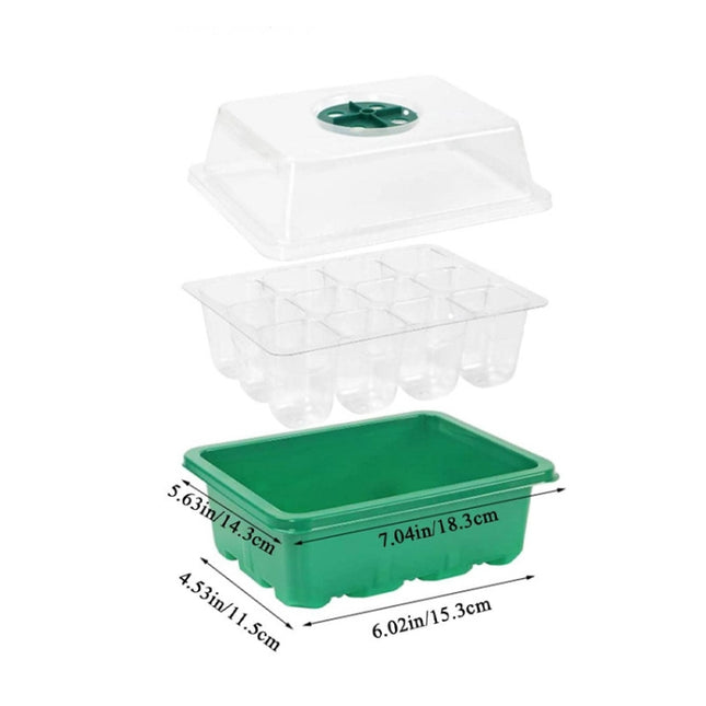 1pcs/set 12-hole Thickened Adjustable Breathable Cover Seedling Box, 1pcs/set 12-hole