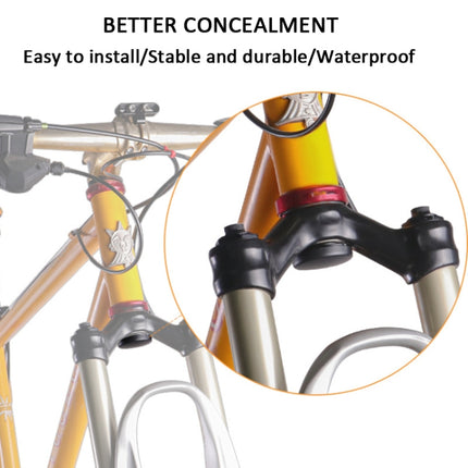 For AirTag 2nd Gen / AirTag 1st Gen Bike Hidden Mount Bicycle Front Fork Down Tube Anti-theft GPS Holder, Style 1, Style 2