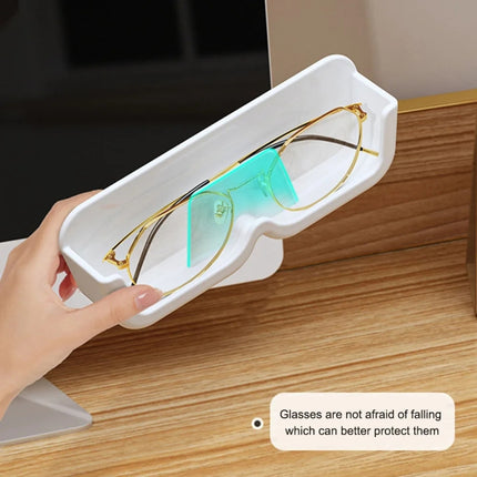 Wall-Mounted Adhesive Sunglasses Storage Shelf Eyeglasses Display Stand