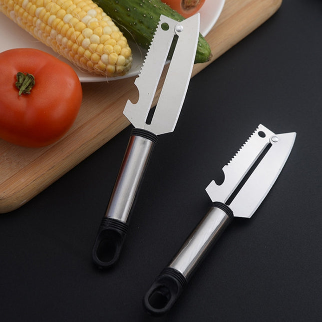 Multifunctional Stainless Steel Paring Knife Household Fruit And Vegetable Scraper Bottle Opener