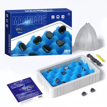 Magnetic Chess Game Fun Table Strategy Game for Kids and Adults, Sponge Model, Rope Model, Sponge Model Rock Chess, Rope Model Rock Chess