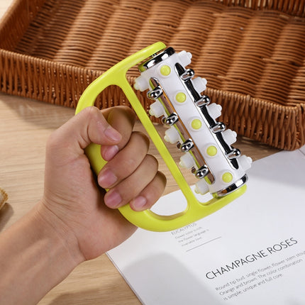 Handheld Curved Five-row Iron Column Roller Soothing Massager