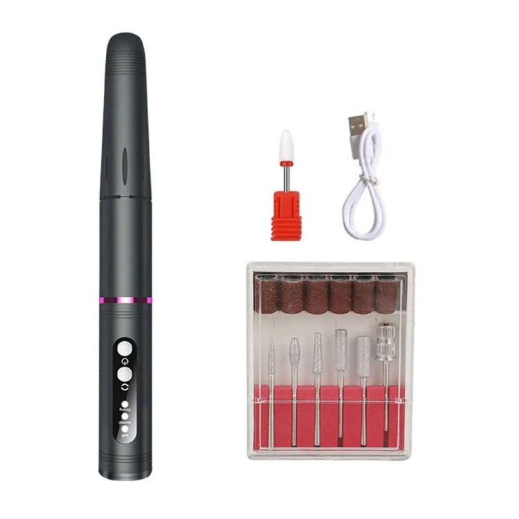 HX-08 USB Charging Portable Manicure Remover and Polisher Home Nail Art Tools