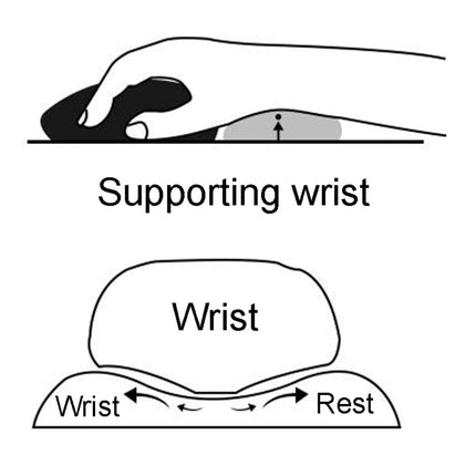 EVA Foam Wrist Rest Mouse Pad Thickened Wrist Rest Wrist Pillow Mat