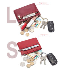 HUMERPAUL WX2010 Ladies Leather Mini Wallet Portable Coin Purse And Card Holder