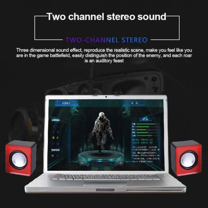 101TD 2 In 1 Mini Small Audio USB Cable Computer Speakers