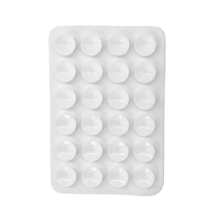 Mobile Phone Silicone 24 Square Shaped Suction Cup Mobile Phone Back Stickers