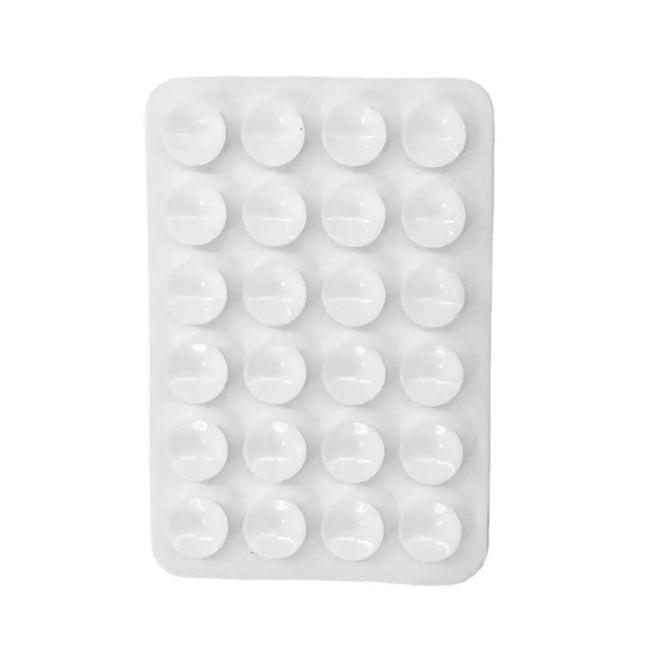 Mobile Phone Silicone 24 Square Shaped Suction Cup Mobile Phone Back Stickers
