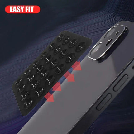 Mobile Phone Silicone 24 Square Shaped Suction Cup Mobile Phone Back Stickers