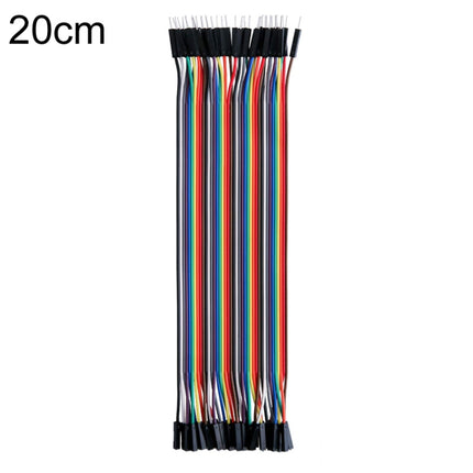 40P DuPont Cable Double-Ended Colorful Wires Wiring Terminal, 10cm, 20cm