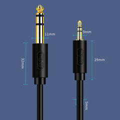 JINGHUA 3.5mm To 6.5mm Audio Cable Amplifier Guitar 6.35mm Cable, 0.5m, 1.5m, 3m, 5m