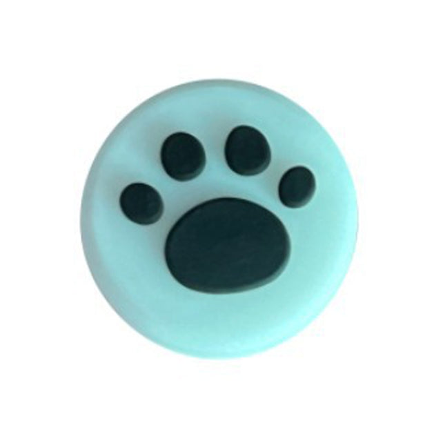 For Switch Joystick Cap Silicone Cats Paw Gamepad Joystick Protective Case, Black Bottom White Claw, White Bottom Black Claw
