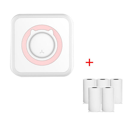 C15 Mini Student Bluetooth Inkless Photo Label Thermal Printer, Green+5 Paper, Pink+5 Paper, Green+5 Stickers, Pink+5 Stickers, Green+10 Paper, Pink+10 Paper, Green+5 Stickers+5 Paper, Pink+5 Stickers+5 Paper, Green+5 Stickers+5 Paper+3 Color Paper    ...