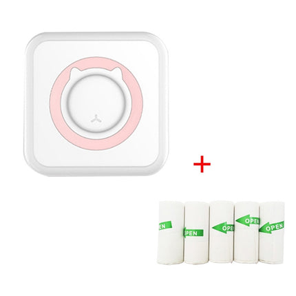C15 Mini Student Bluetooth Inkless Photo Label Thermal Printer, Green+5 Paper, Pink+5 Paper, Green+5 Stickers, Pink+5 Stickers, Green+10 Paper, Pink+10 Paper, Green+5 Stickers+5 Paper, Pink+5 Stickers+5 Paper, Green+5 Stickers+5 Paper+3 Color Paper    ...