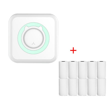 C15 Mini Student Bluetooth Inkless Photo Label Thermal Printer, Green+5 Paper, Pink+5 Paper, Green+5 Stickers, Pink+5 Stickers, Green+10 Paper, Pink+10 Paper, Green+5 Stickers+5 Paper, Pink+5 Stickers+5 Paper, Green+5 Stickers+5 Paper+3 Color Paper    ...