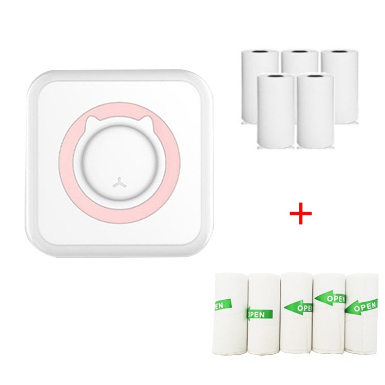 C15 Mini Student Bluetooth Inkless Photo Label Thermal Printer, Green+5 Paper, Pink+5 Paper, Green+5 Stickers, Pink+5 Stickers, Green+10 Paper, Pink+10 Paper, Green+5 Stickers+5 Paper, Pink+5 Stickers+5 Paper, Green+5 Stickers+5 Paper+3 Color Paper����...