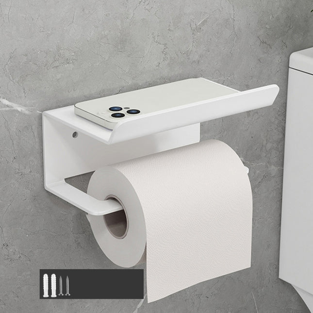 Bathroom Roll Paper Holder No-Punch Cell Phone Storage Shelf, Phone Rack (White), Paper Rack (White）, Phone Rack (Black), Paper Rack (Black), Phone Rack (Gray), Paper Rack (Gray)