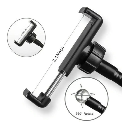 Selfie Ring Light With Cell Phone Holder 360 Rotating Flexible Arms For Live Stream, 8 Inch