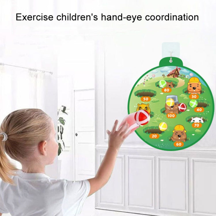 Kindergarten Indoor Outdoor Sticky Target Ball Toys With 12 Balls