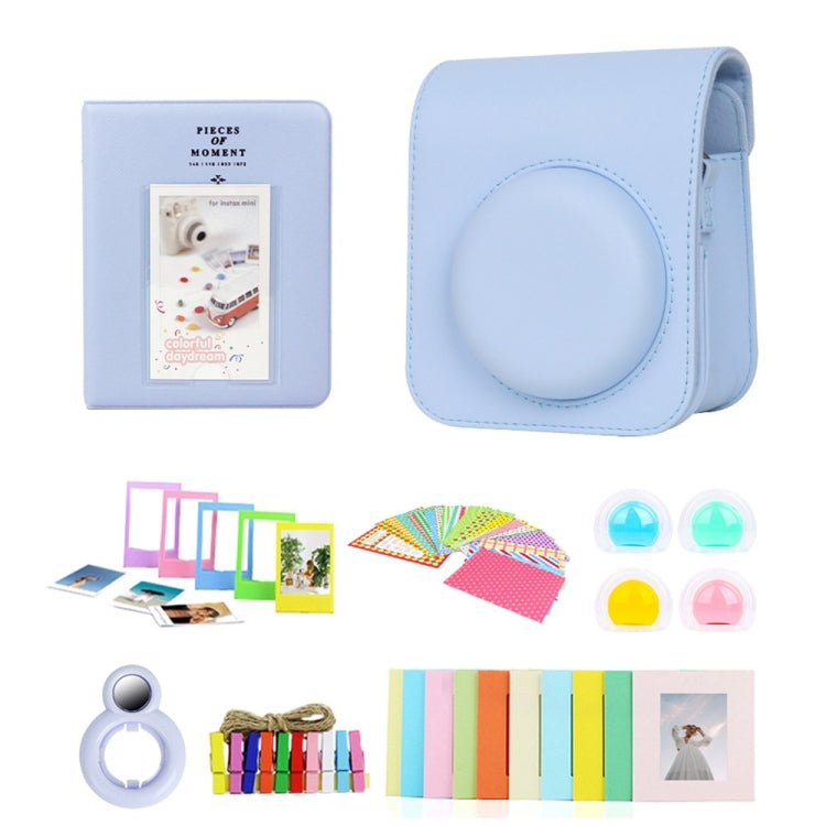 For Polaroid Mini12 7 in 1 Photo Album Sticker Photo Frame Camera Bag, Green, White, Blue, Pink, Purple