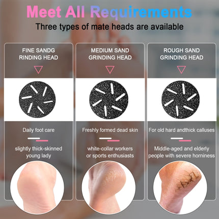 Electric Foot File Pedicure Kit Waterproof Feet Callus Remover