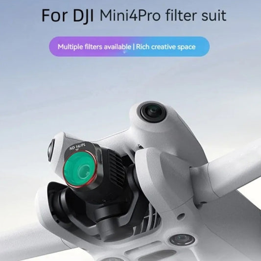 For DJI MINI 4 Pro Drone Lens Filter, ND4PL, ND8PL, ND16PL, ND32PL, ND64PL, CPL, 6 In 1